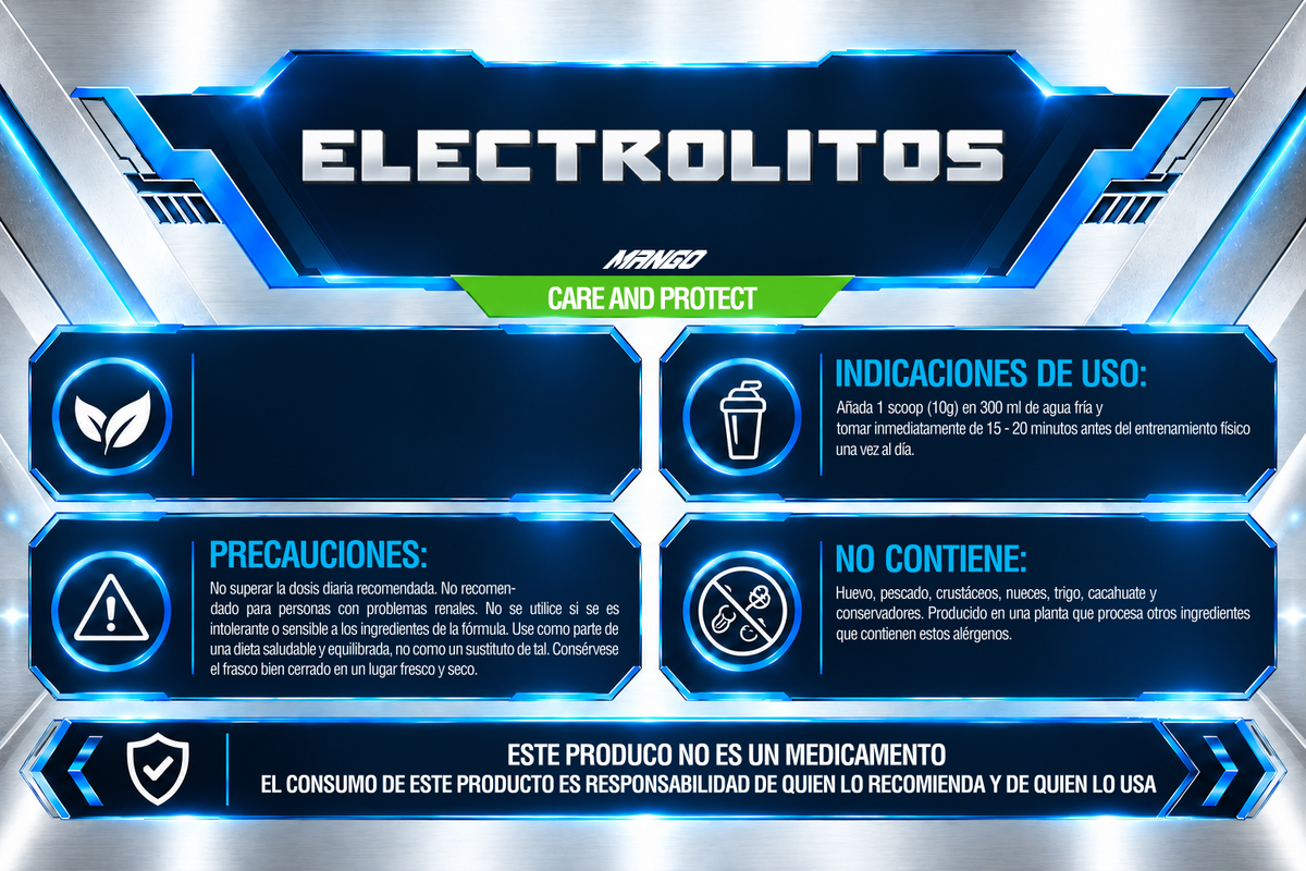 ELECTROLITOS 300 g | 60 SERVICIOS | IRONFORCE NUTRITION