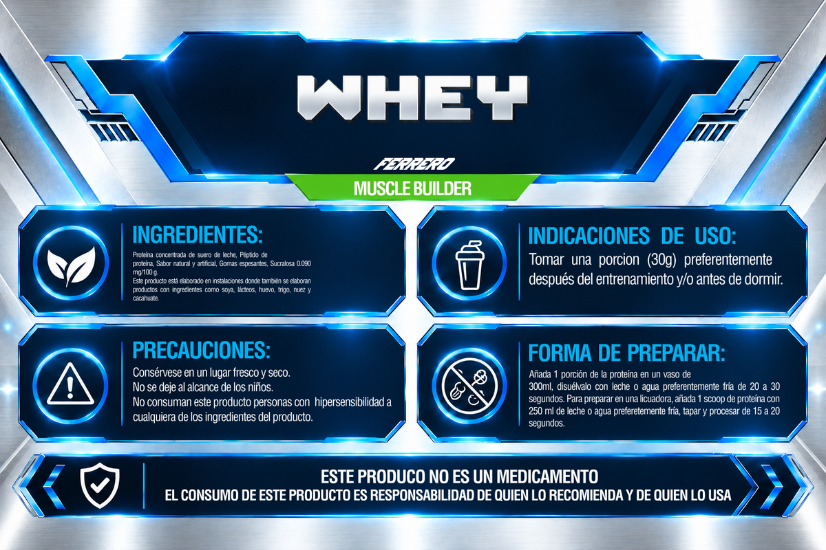 PROTEÍNA DE SUERO 1 Kg