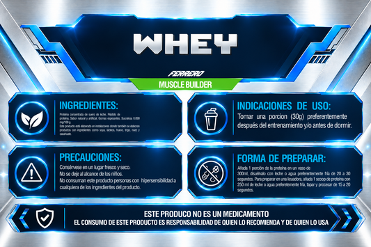 PROTEÍNA DE SUERO 1 Kg