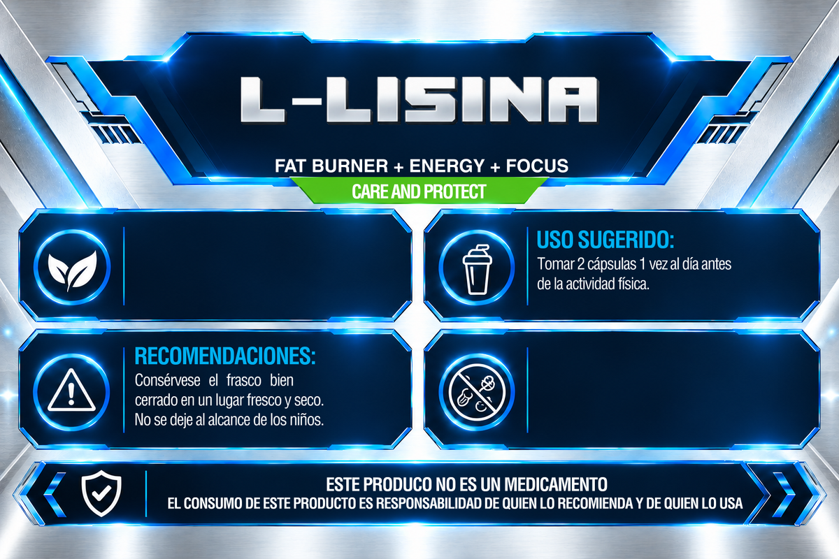 L- LISINA | 100 CÁPSULAS | IRONFORCE NUTRITION
