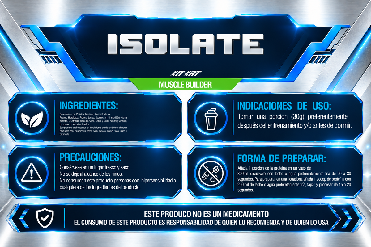 PROTEÍNA AISLADA 1 Kg