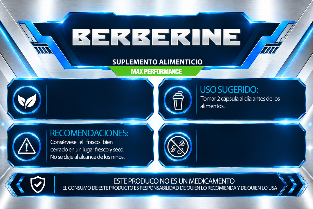 BERBERINA | 60 CÁPSULAS | IRONFORCE NUTRITION