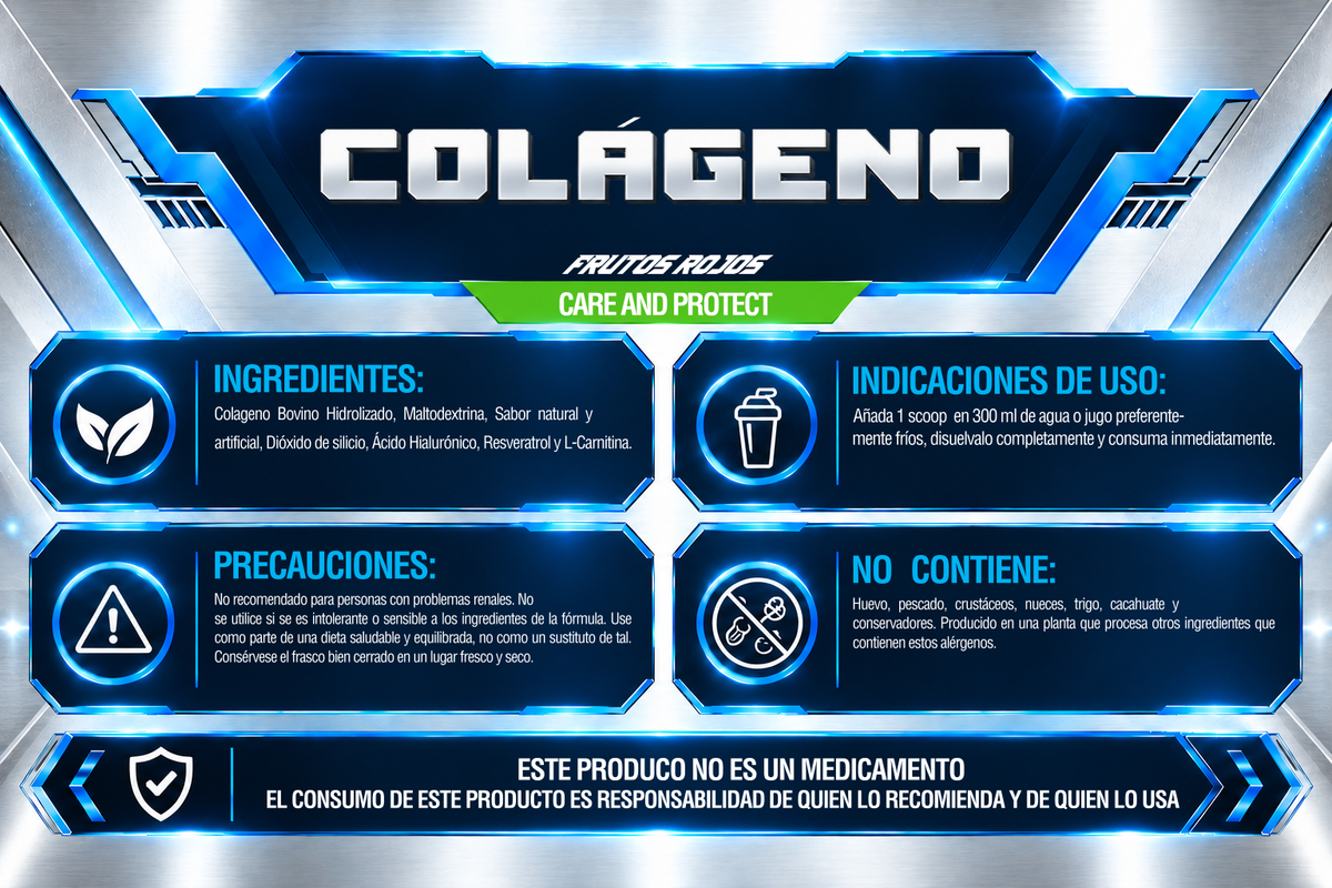 COLÁGENO HIDROLIZADO + ÁCIDO HIALURÓNICO 750 g | 75 SERV | IRONFORCE NUTRITION