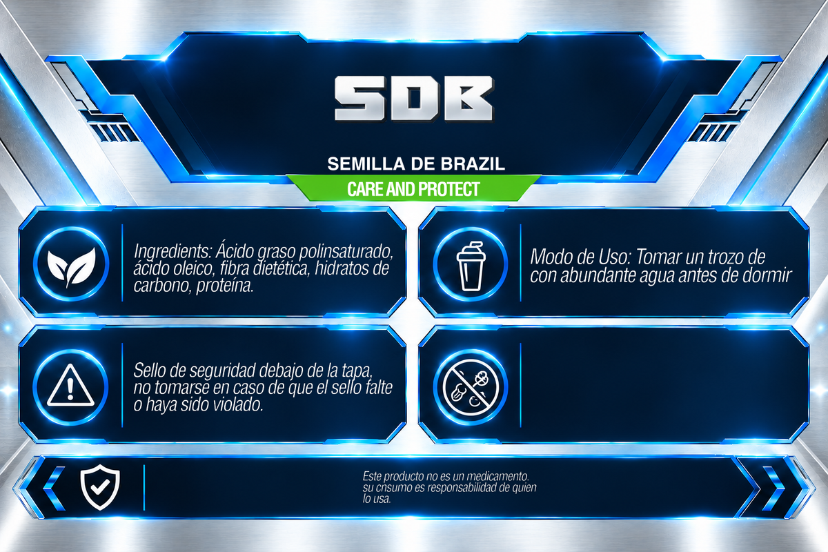 SDB (Semilla de Brasil) | 30 TROZOS | IRONFORCE NUTRITION
