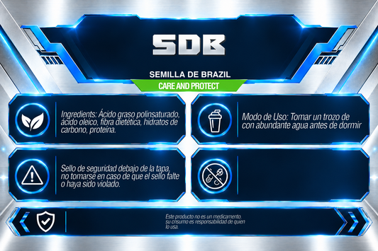 SDB (Semilla de Brasil) | 30 TROZOS | IRONFORCE NUTRITION