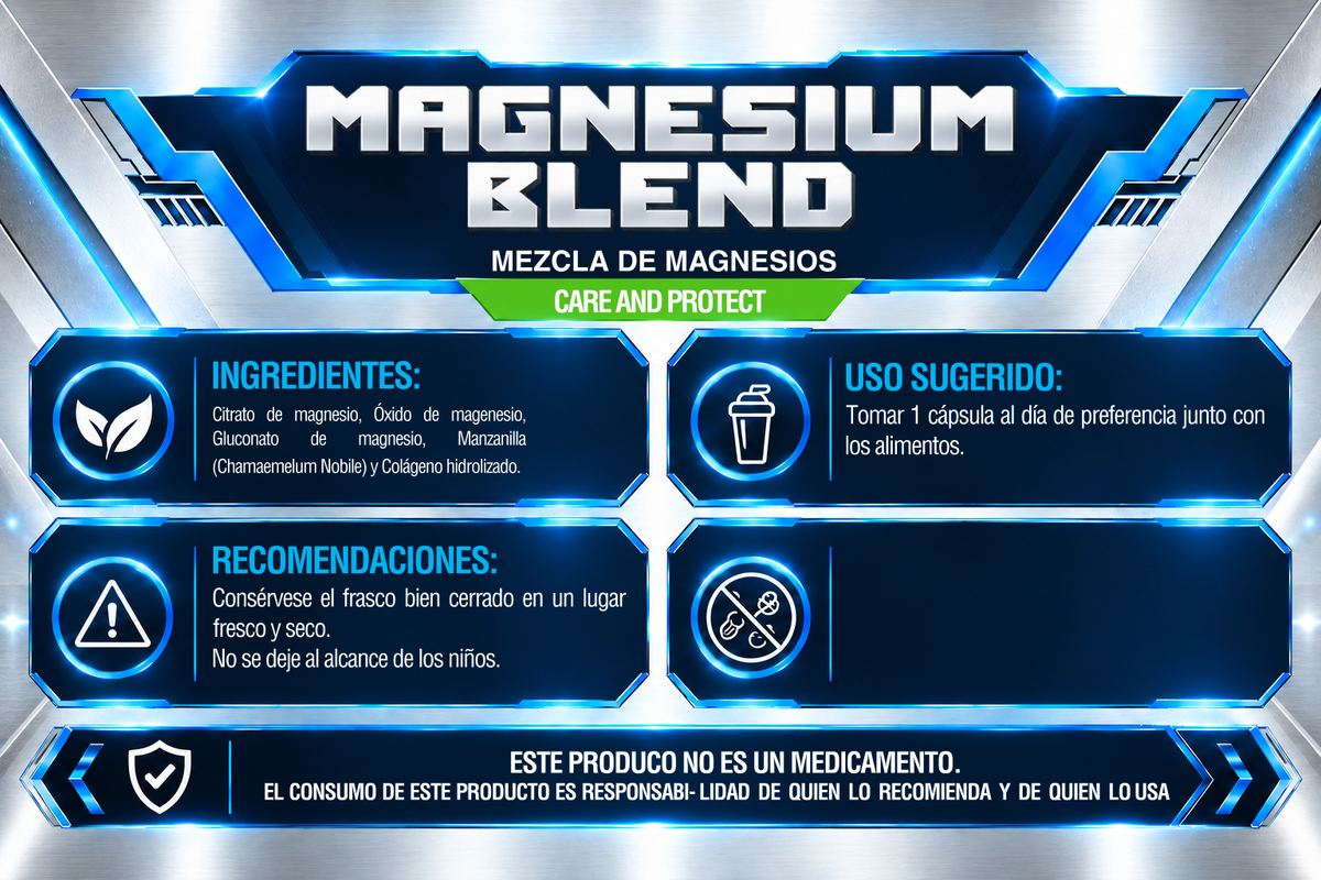 MAGNESIUM BLEND | 100 CÁPSULAS | IRONFORCE NUTRITION