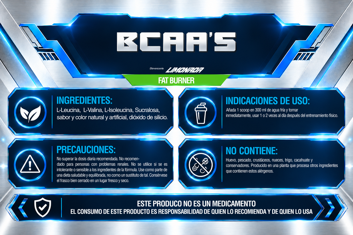 BCAA'S EFERVESCENTE 300 g