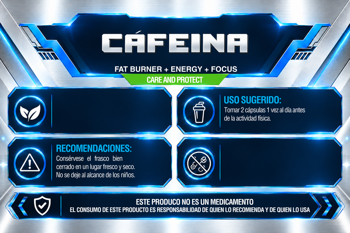 CAFEÍNA | 100 CÁPSULAS | IRONFORCE NUTRITION