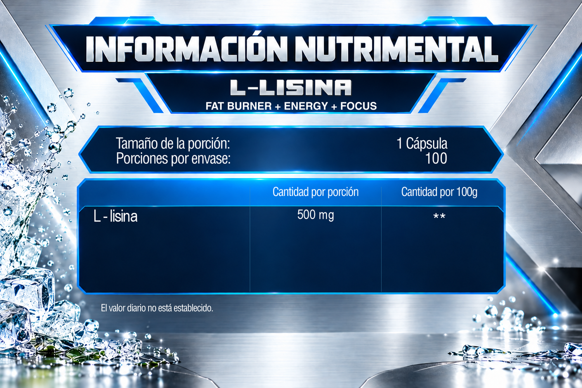 L- LISINA | 100 CÁPSULAS | IRONFORCE NUTRITION