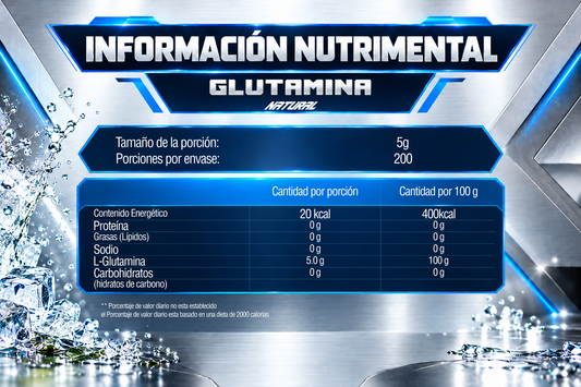 GLUTAMINA 1 kg | 200 SERVICIOS | IRONFORCE NUTRITION