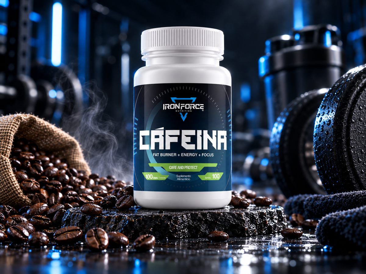 CAFEÍNA | 100 CÁPSULAS | IRONFORCE NUTRITION