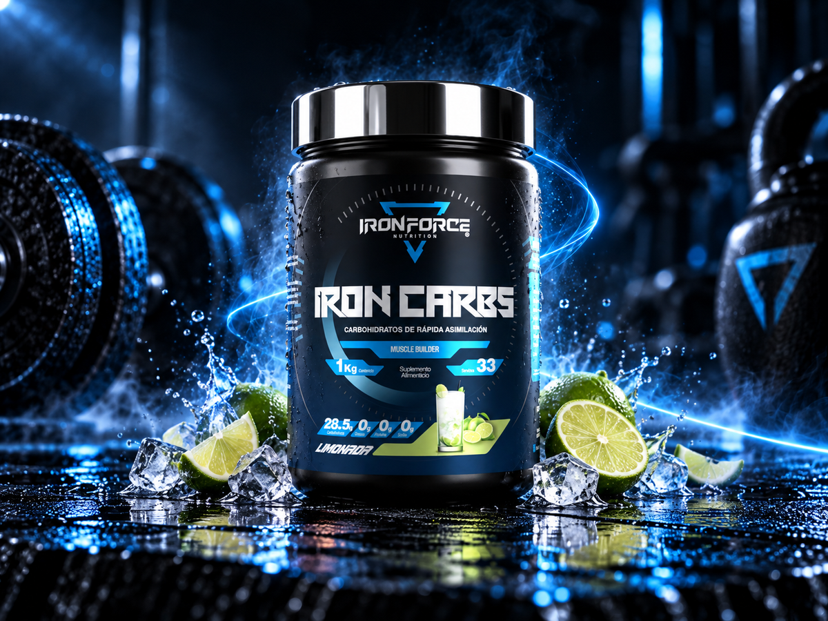 IRON CARBS 1 kg (Carbohidratos) | 33 SERVICIOS | IRONFORCE NUTRITION