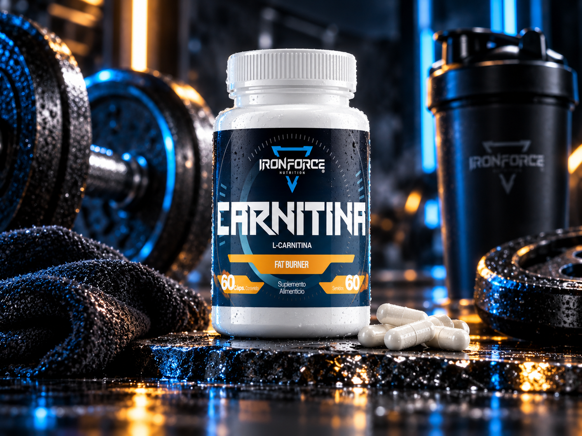 CARNITINA | 60 CÁPSULAS | IRONFORCE NUTRITION
