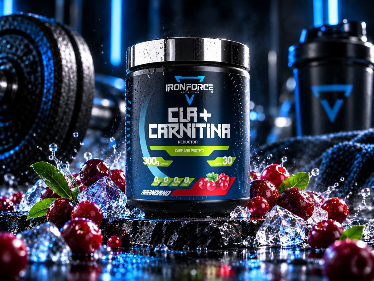 CLA + CARNITINA 300 g | 30 SERVICIOS | IRONFORCE NUTRITION