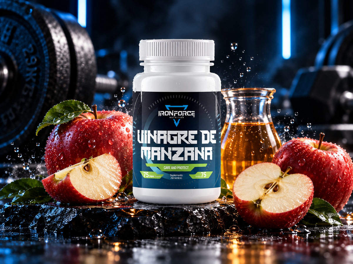 VINAGRE DE MANZANA | 75 CÁPSULAS | IRONFORCE NUTRITION