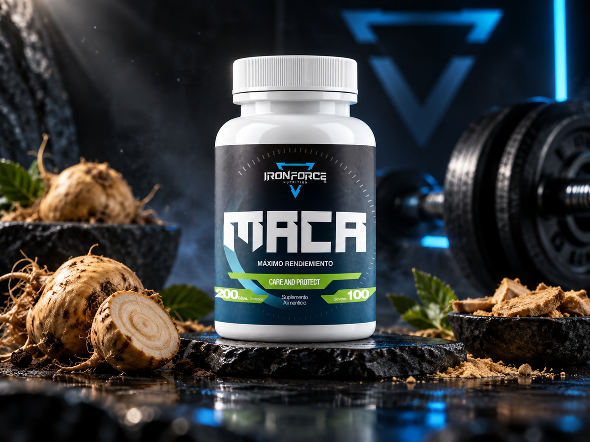 MACA | 200 CÁPSULAS | IRONFORCE NUTRITION