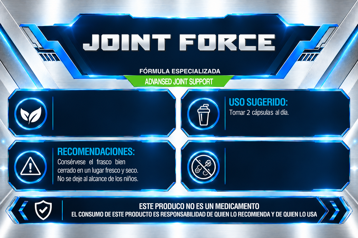 JOINT FORCE | 90 CÁPSULAS | IRONFORCE NUTRITION