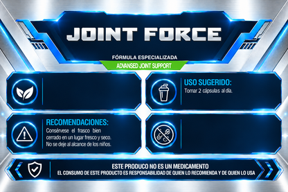 JOINT FORCE | 90 CÁPSULAS | IRONFORCE NUTRITION