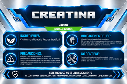 Creatina 1 kg · 200 servicios