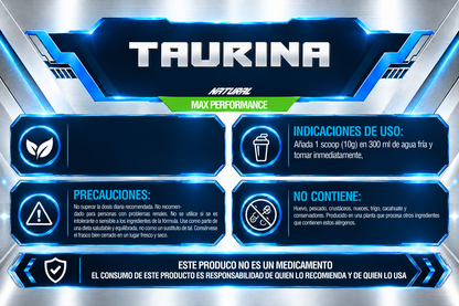 TAURINA 300 g | 30 SERVICIOS | IRONFORCE NUTRITION