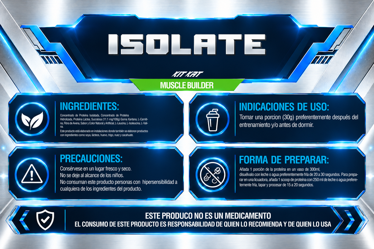 PROTEÍNA AISLADA 3 Kg