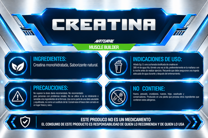 Creatina 500 g · 100 servicios