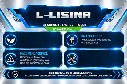 L- LISINA | 100 CÁPSULAS | IRONFORCE NUTRITION