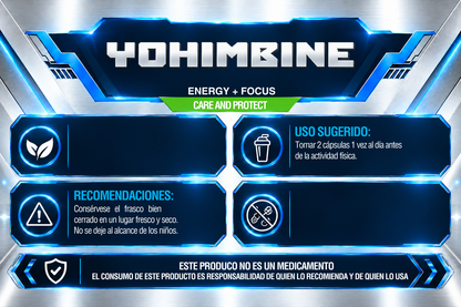 YOHIMBINE | 60 CÁPSULAS | IRONFORCE NUTRITION