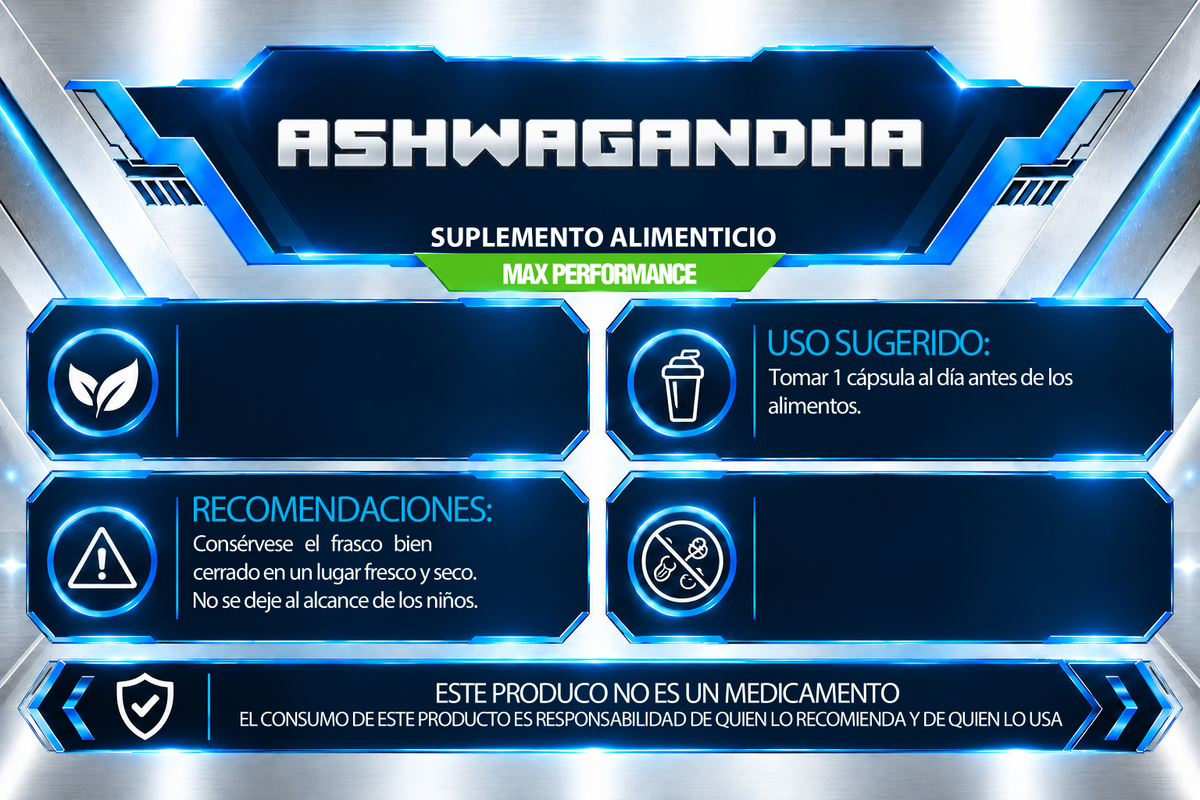 ASHWAGANDHA | 100 CÁPSULAS | IRONFORCE NUTRITION
