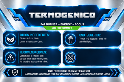 TERMOGÉNICO | 60 CÁPSULAS | IRONFORCE NUTRITION