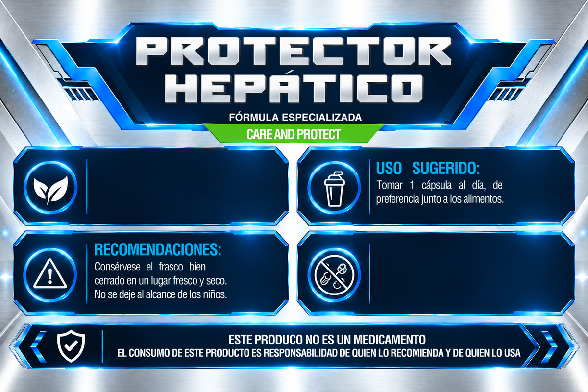 PROTECTOR HEPÁTICO | 60 CÁPSULAS | IRONFORCE NUTRITION