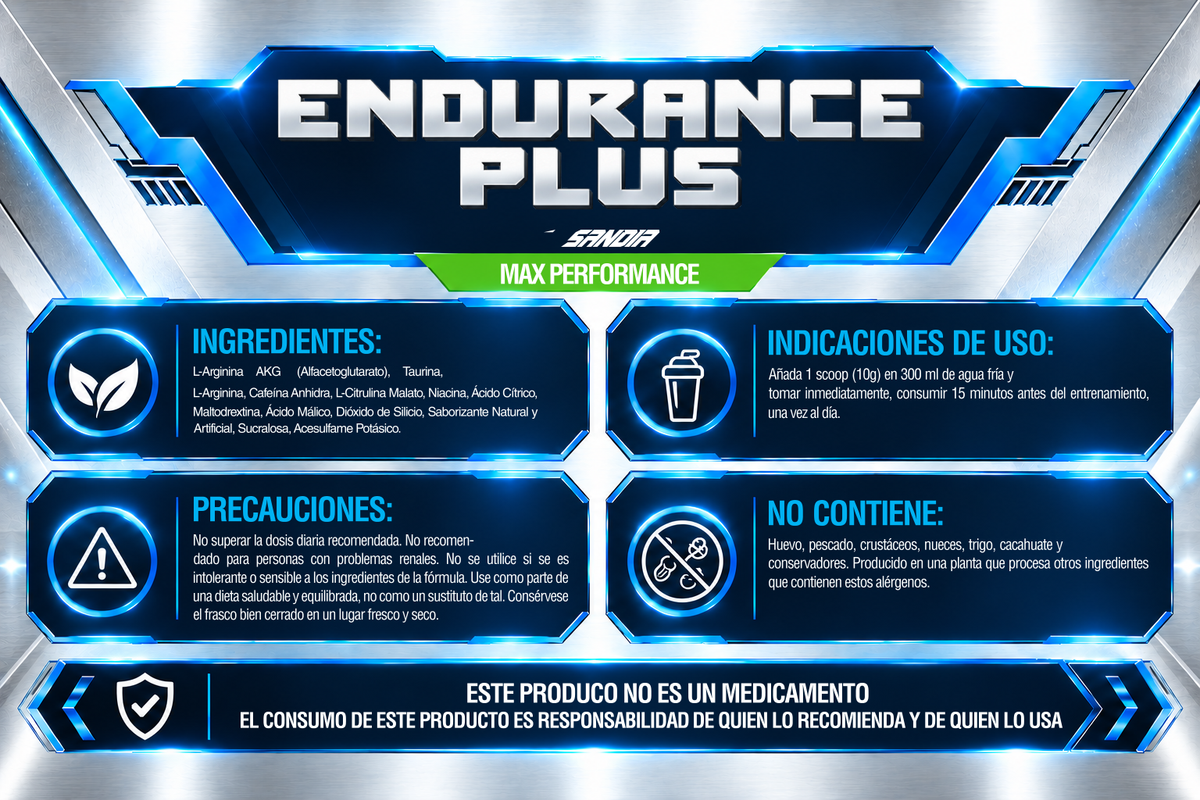 ENDURANCE PLUS-Preworkout 300 g