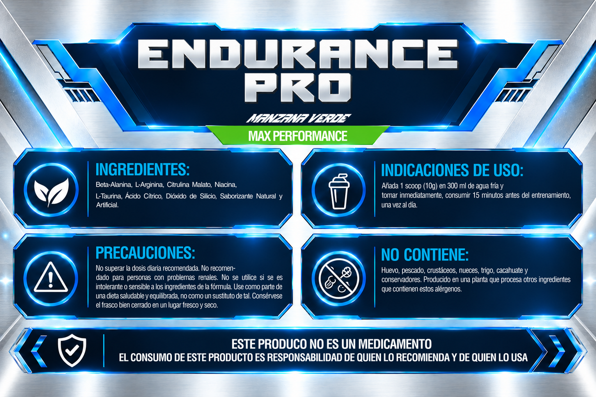 Endurance Pro-Preworkout 300 g