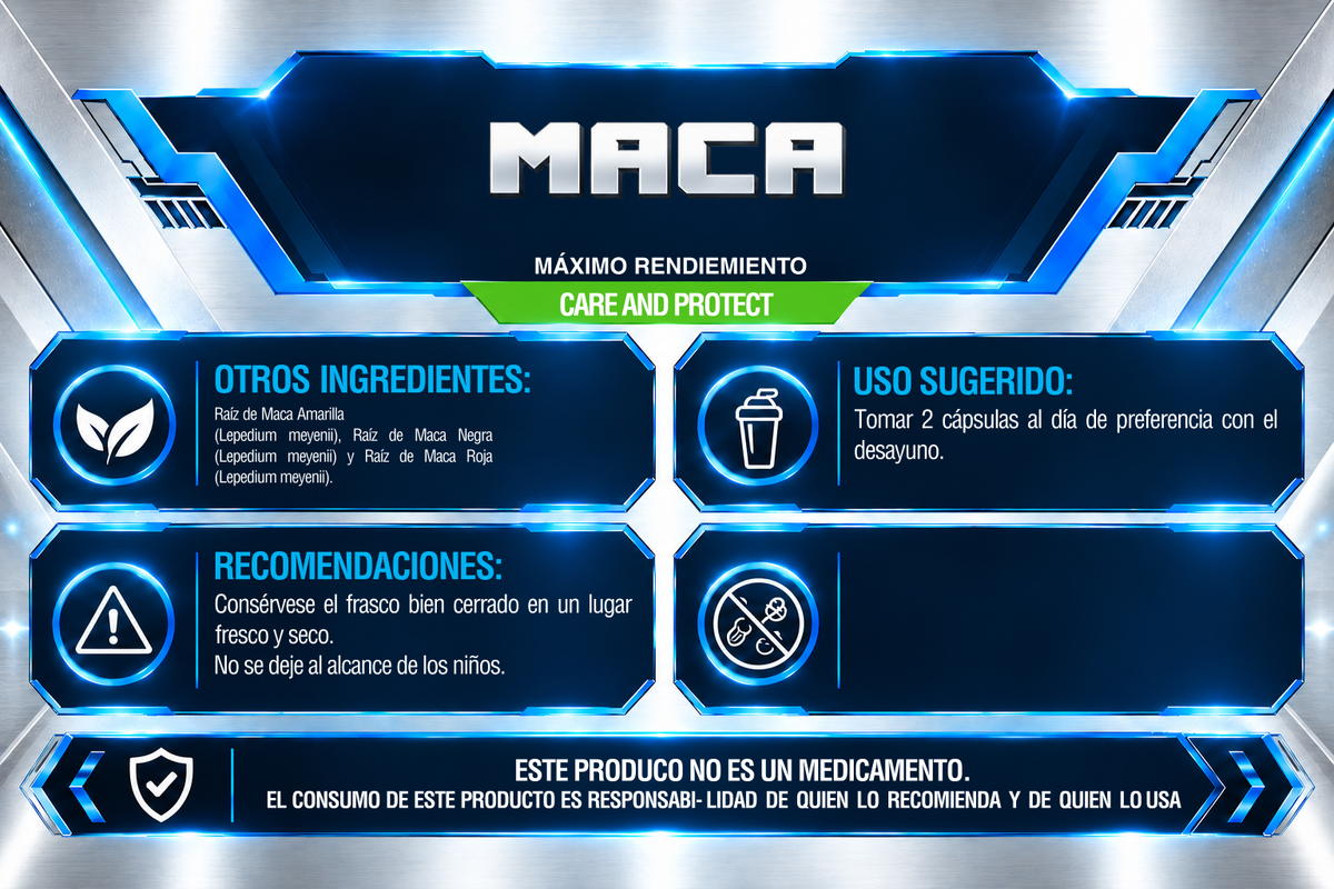 MACA | 200 CÁPSULAS | IRONFORCE NUTRITION
