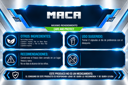 MACA | 200 CÁPSULAS | IRONFORCE NUTRITION