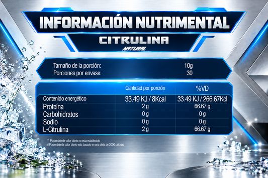 CITRULINA 300 g | 30 SERVICIOS | IRONFORCE NUTRITION