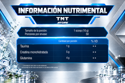TNT 500 g (Creatina+Glutamina+Taurina) | 30 SERVICIOS | IRONFORCE NUTRITION