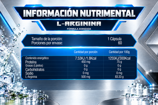 L-ARGININA | 60 CÁPSULAS | IRONFORCE NUTRITION