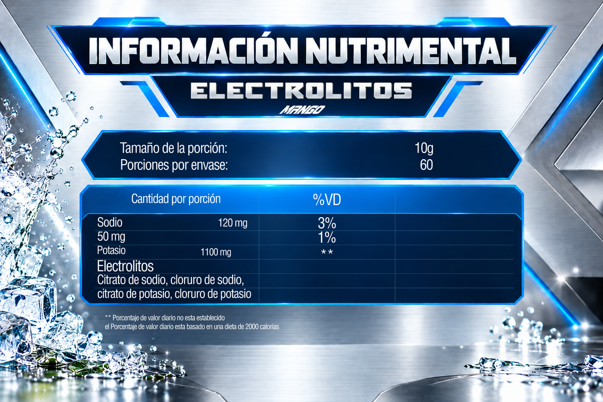 ELECTROLITOS 300 g | 60 SERVICIOS | IRONFORCE NUTRITION