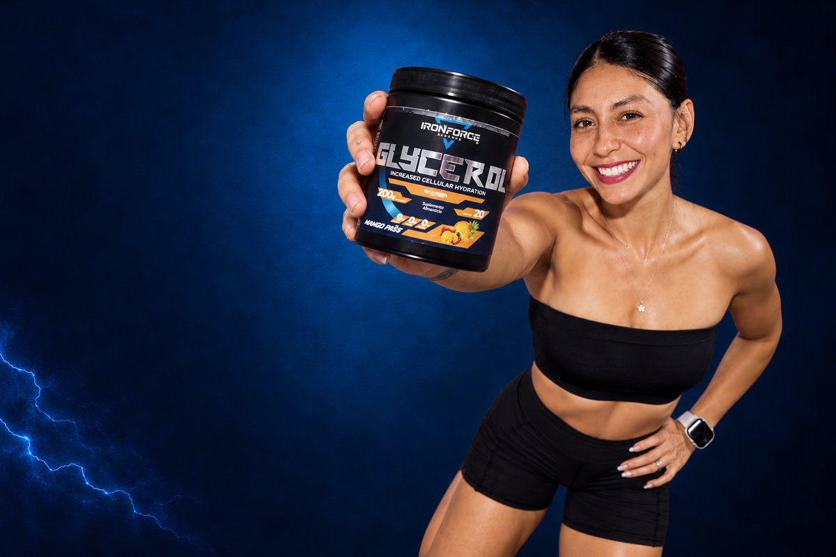 Atleta mostrando Glycerol