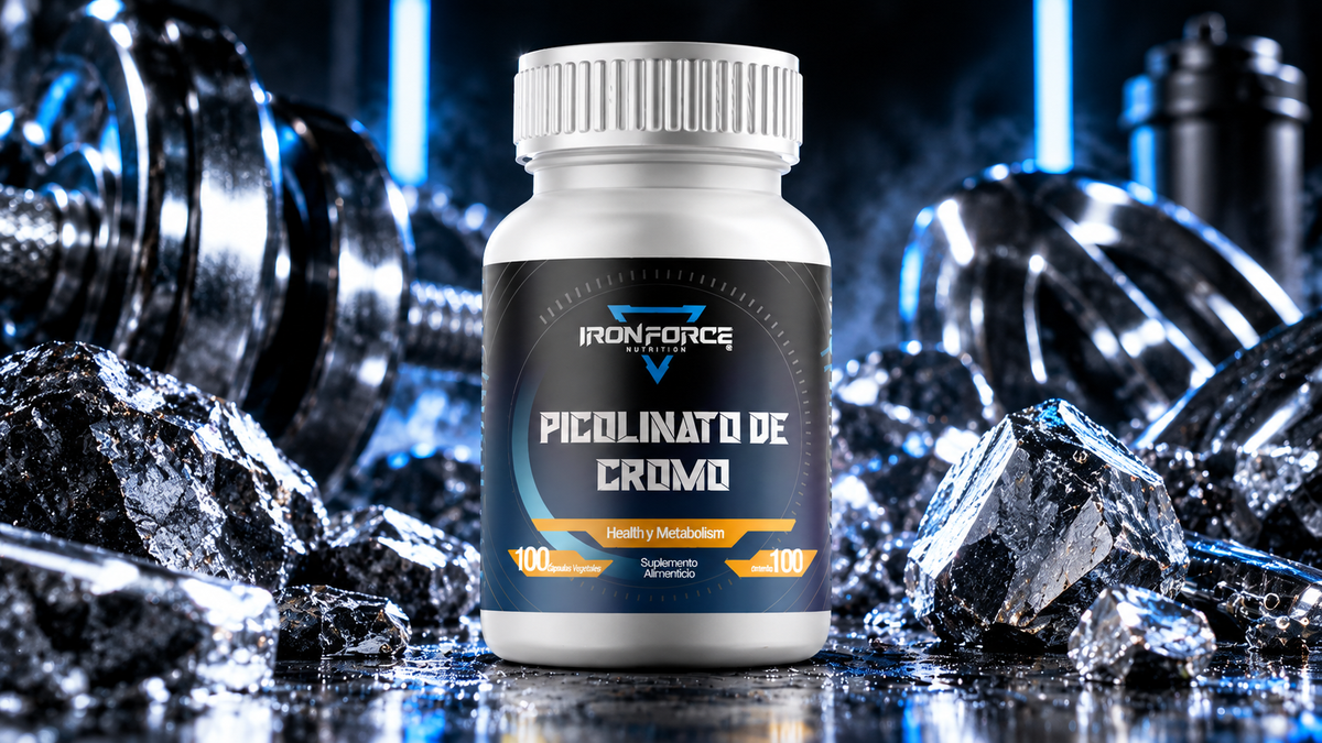 PICOLINATO DE CROMO | 100 CÁPSULAS | IRONFORCE NUTRITION