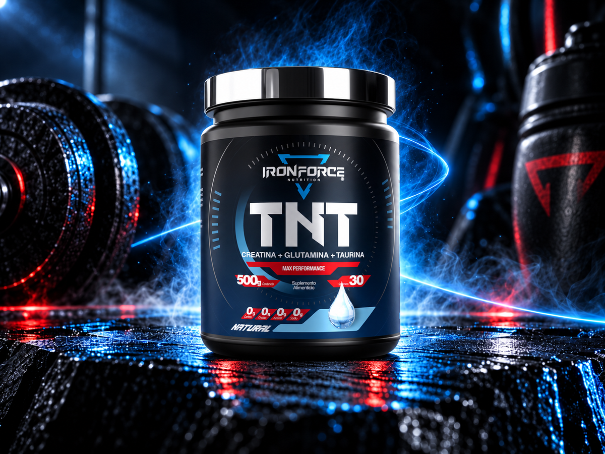 TNT 500 g (Creatina+Glutamina+Taurina) | 30 SERVICIOS | IRONFORCE NUTRITION