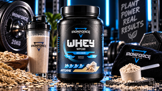 WHEY WPC80 NATURAL | 1 kg 33 SERVICIOS | IRONFORCE NUTRITION